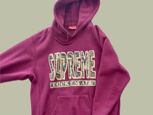 Supreme Paisley "Fuck Em All" Hoodie