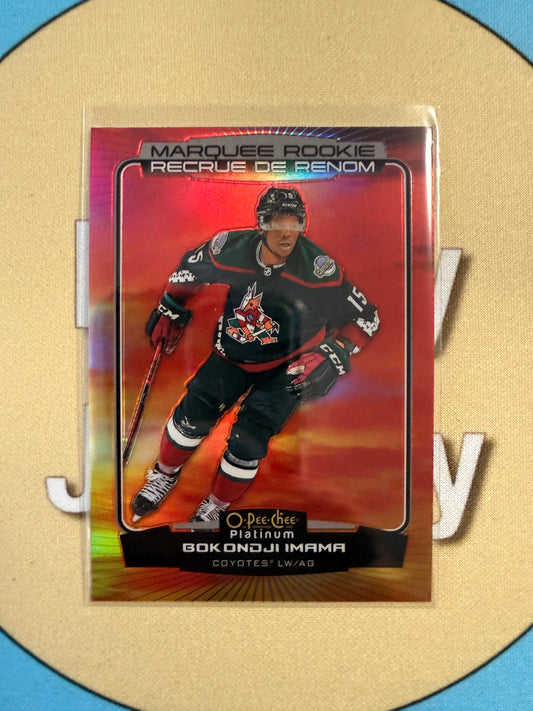 2022-23 O-Pee-Chee Platinum Bokondji Imama Sunset Marquee Rookie Arizona Coyotes
