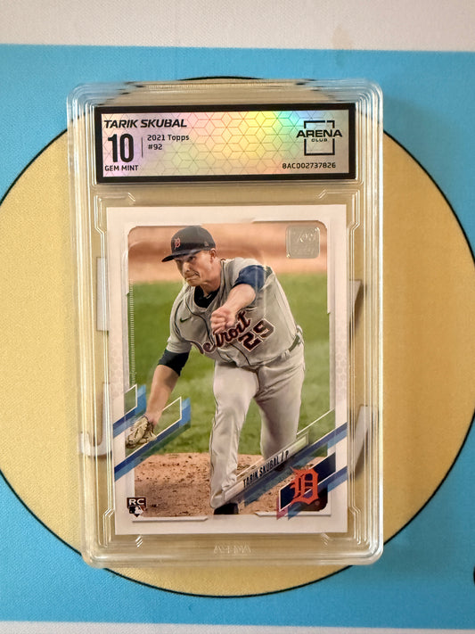 2021 Topps Tarik Skubal RC #92 Detroit Tigers Arena Club 10