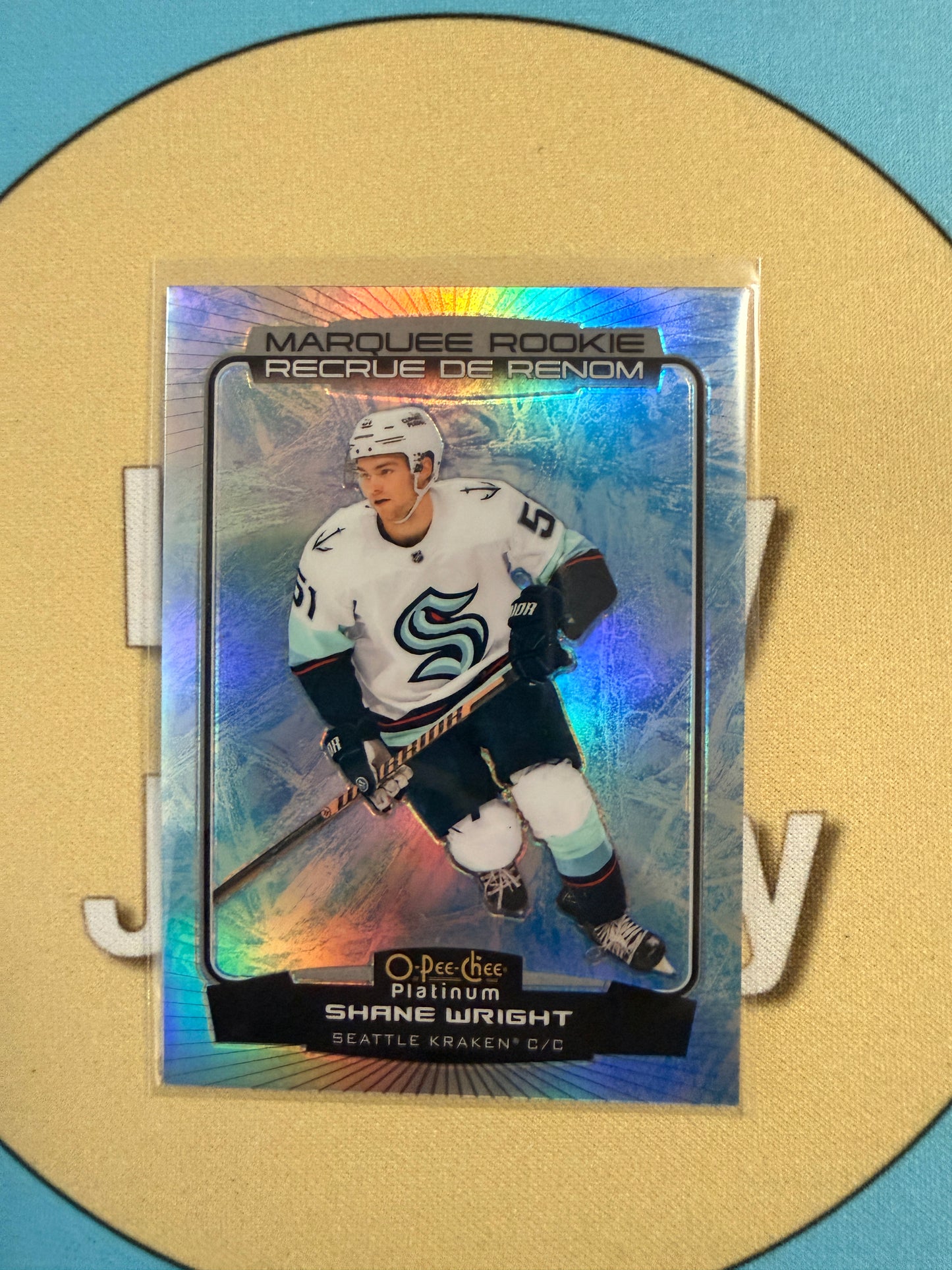 2022-23 O-Pee-Chee Platinum Shane Wright Arctic Freeze Marquee Rookie /99 Seattle Kraken