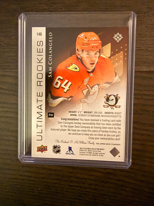 2024-25 Upper Deck Ultimate Rookies Sam Colangelo RC Jersey /499