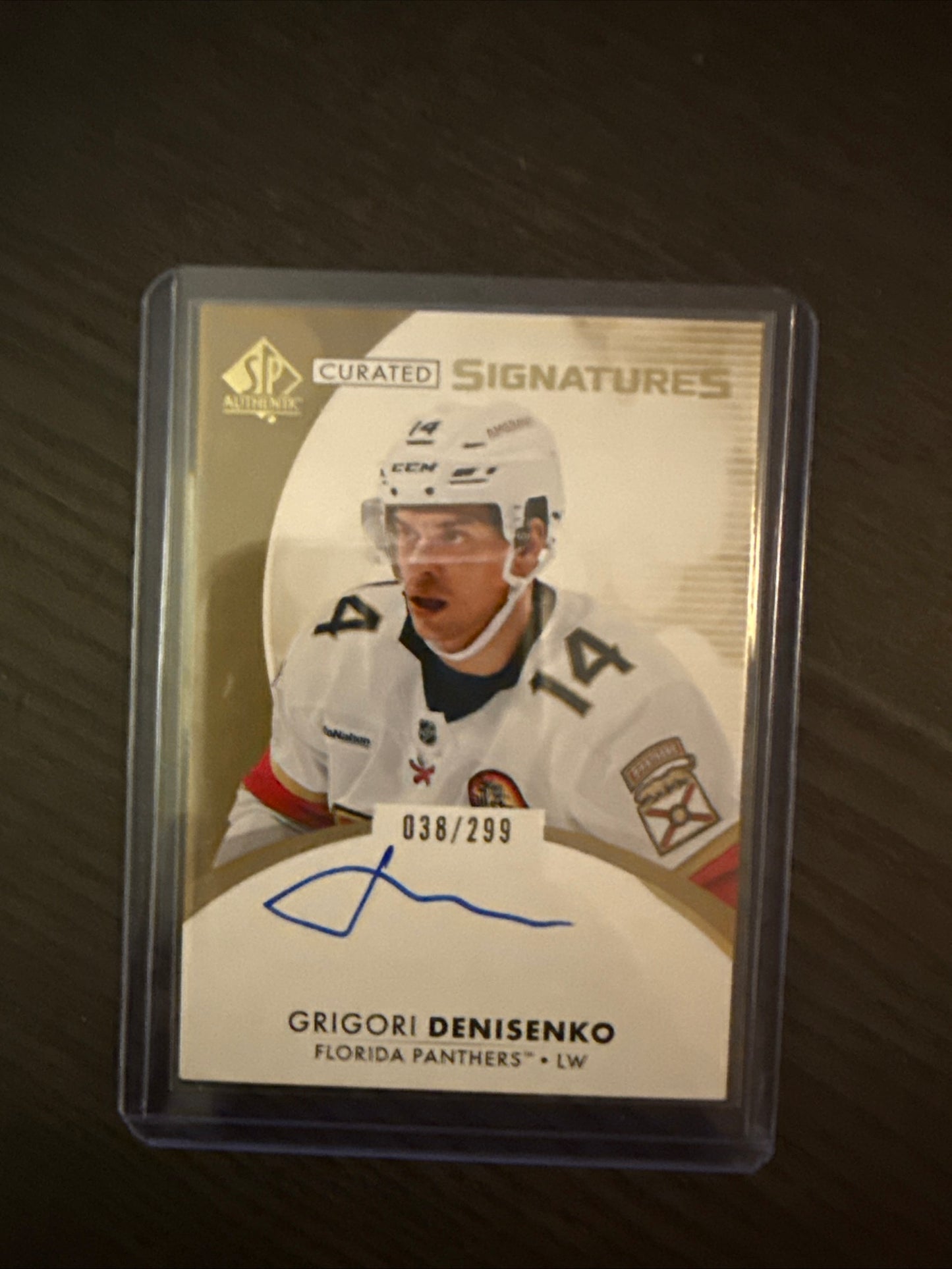 Carte Hockey Sp Authentic 2023-24 Grigori Denisenko Curated Signature /299
