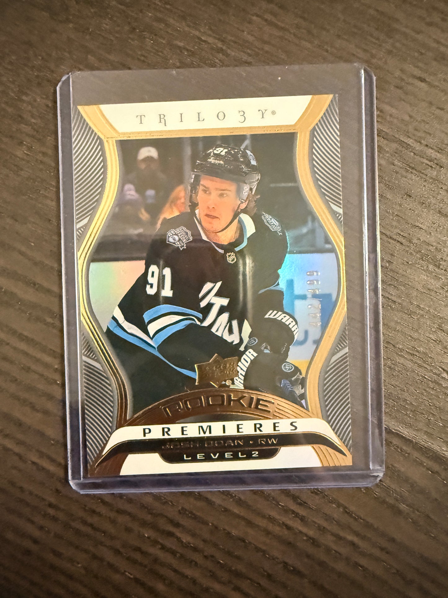 2024-25 Extended Trilogy Rookie Premieres Level 2 Josh Doan RC #/499 - UTAH