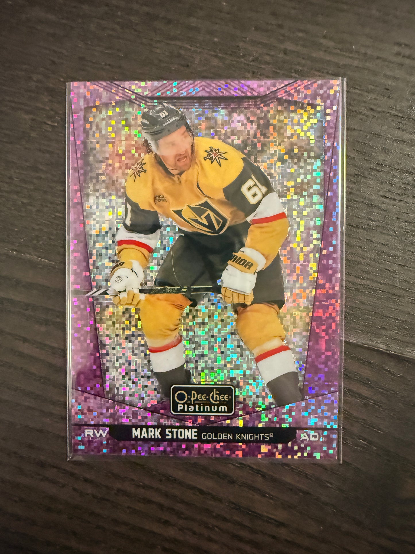 Mark Stone 2024-25 O-Pee-Chee Platinum Violet Pixels 013/299 #83 Golden Knights