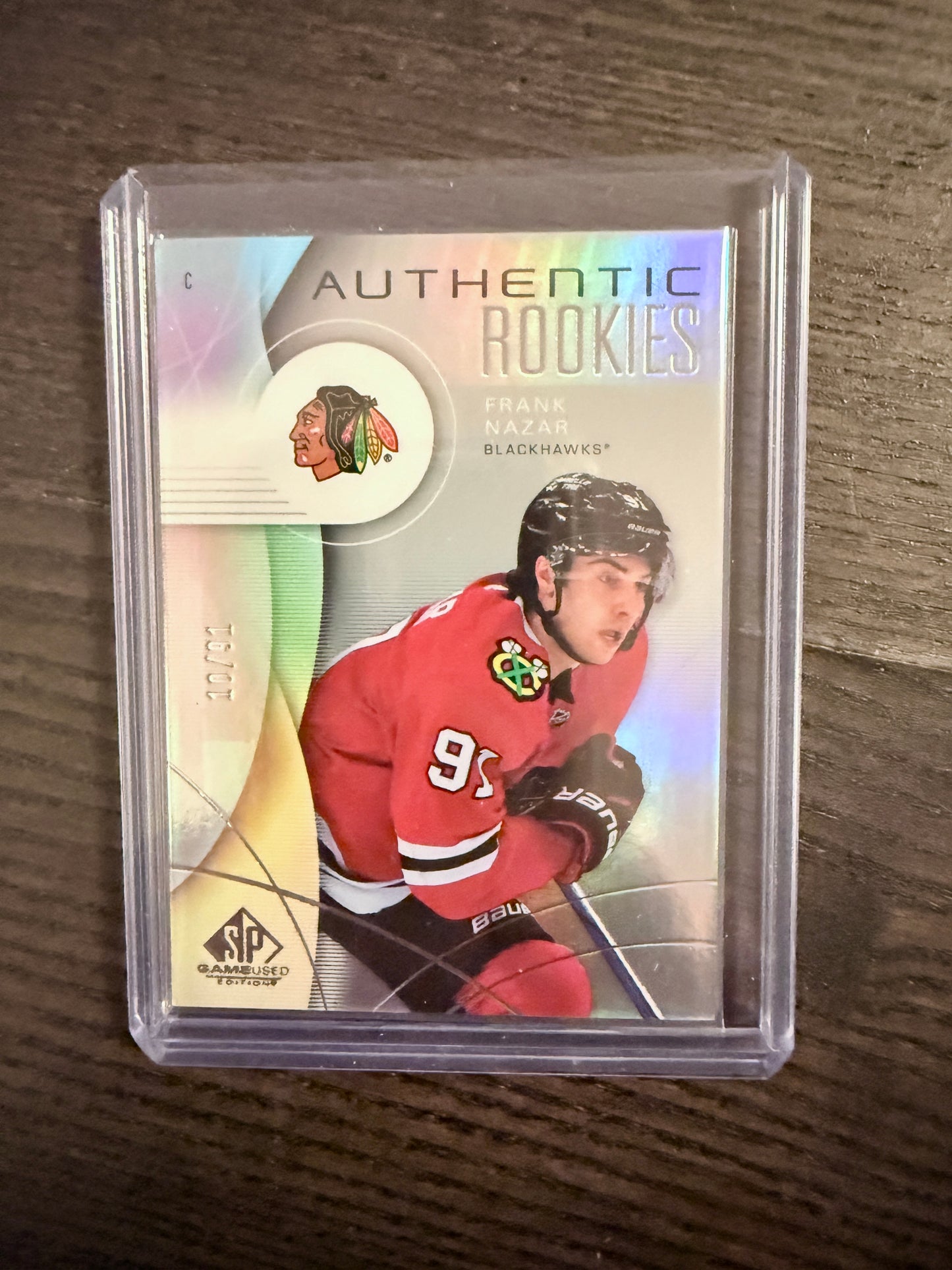 2024-25 SP Game used Frank Nazar Rainbow True Authentic Rookie Jersey # / 91