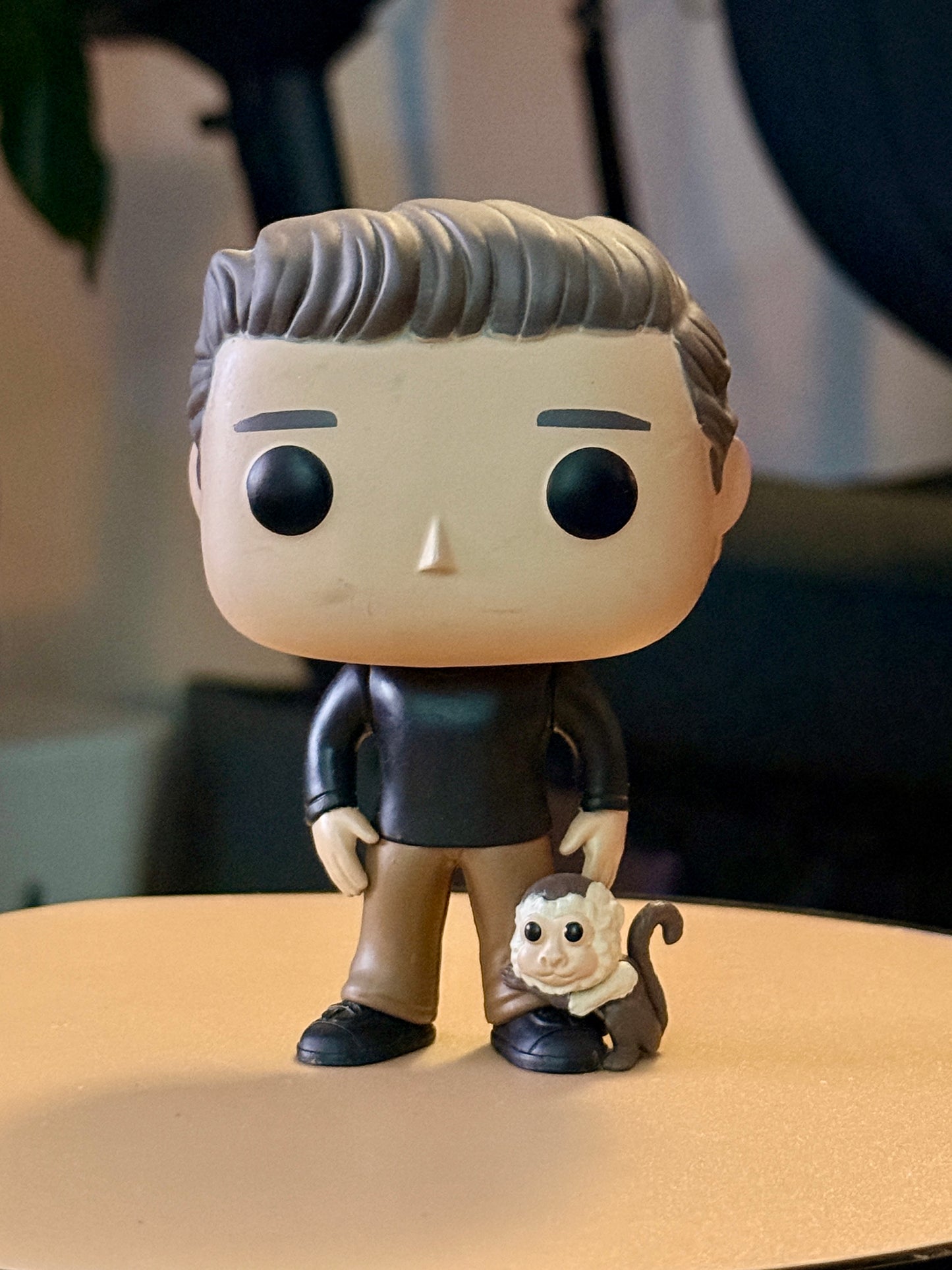 Ross Geller with Marcel