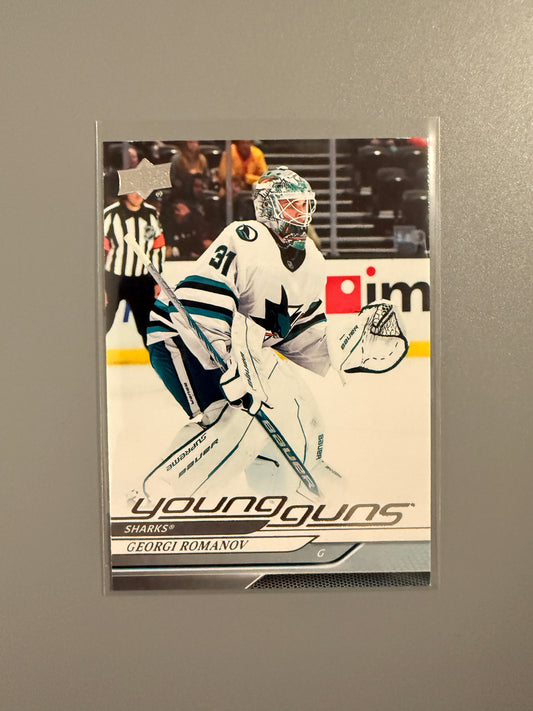 2024-25 Series One Young Guns Georgi Romanov RC 457 Sharks