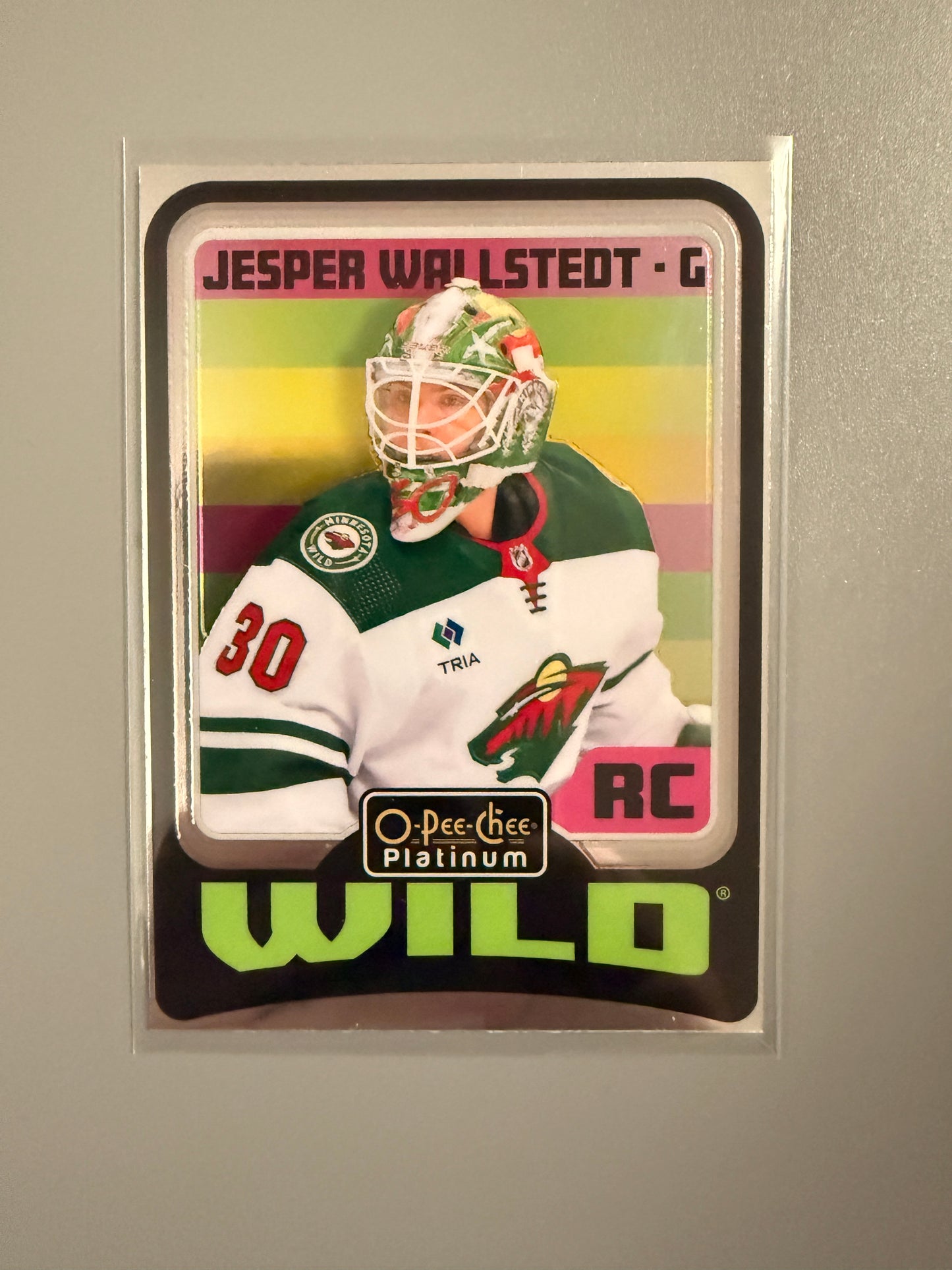 2024-25 O-Pee-Chee Platinum Rainbow Variant Jesper Wallstedt RC R69 Wild