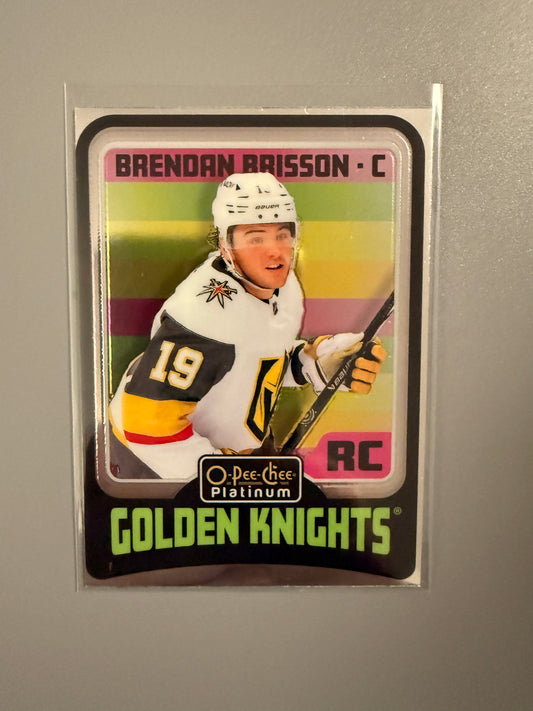 2024-25 O-Pee-Chee Platinum Rainbow Variant Brendan Brisson RC R77 Golden Knights