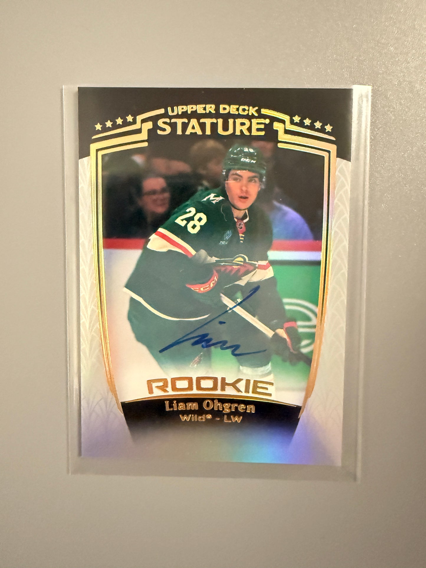 2024-25 Stature Rookie Auto Liam Ohgren RC 48 Wild