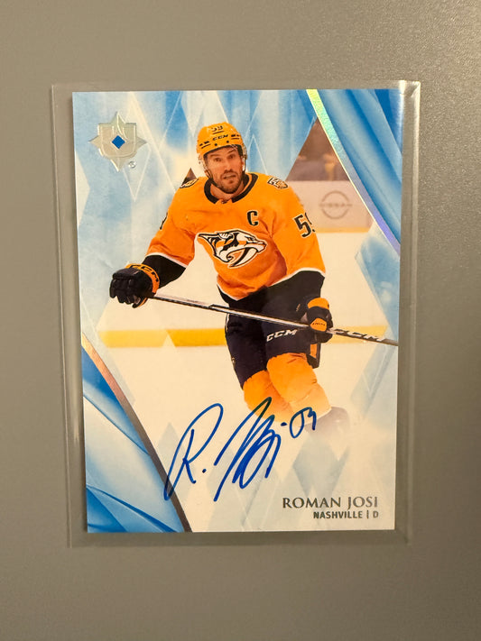 2023-24 Ultimate Collection Roman Josi Autograph 14 Predators