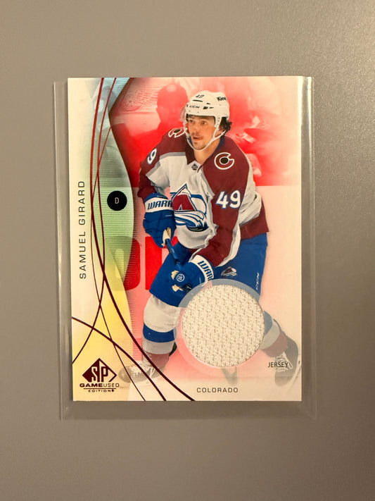 2024-25 SP Game Red Jersey Variant Samuel Girard 90 Avalanche