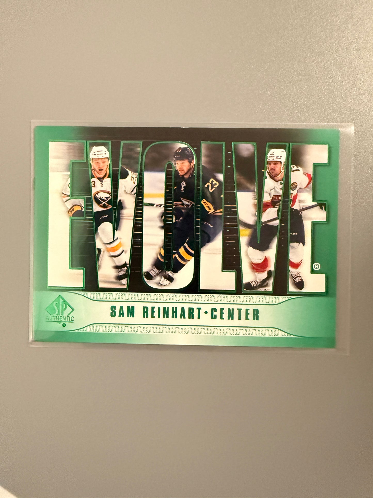 2023-24 SP Authentic Evolve Green Variant Sam Reinhart E-15 Panthers