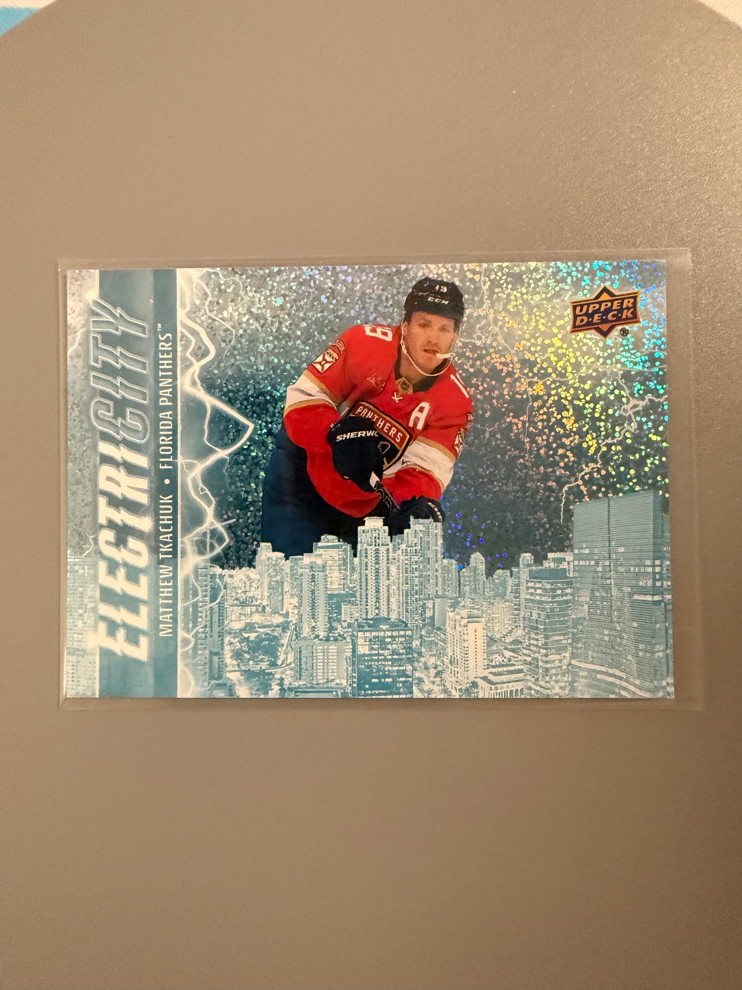 2024-25 Series Two Electricity Speckled Variant Matthew Tkachuk EC-17 Panthers