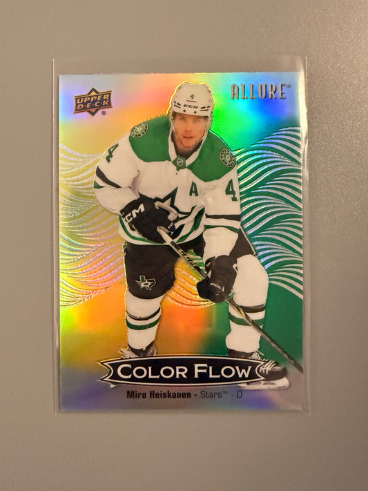 2024-25 Allure Color Flow Yellow-Green Miro Heiskanen CFL-35 Stars