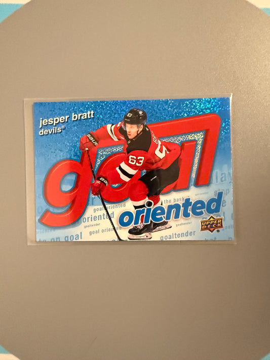 2025-26 Series One Goal Oriented Speckled Variant Jesper Bratt GO-6 Devils