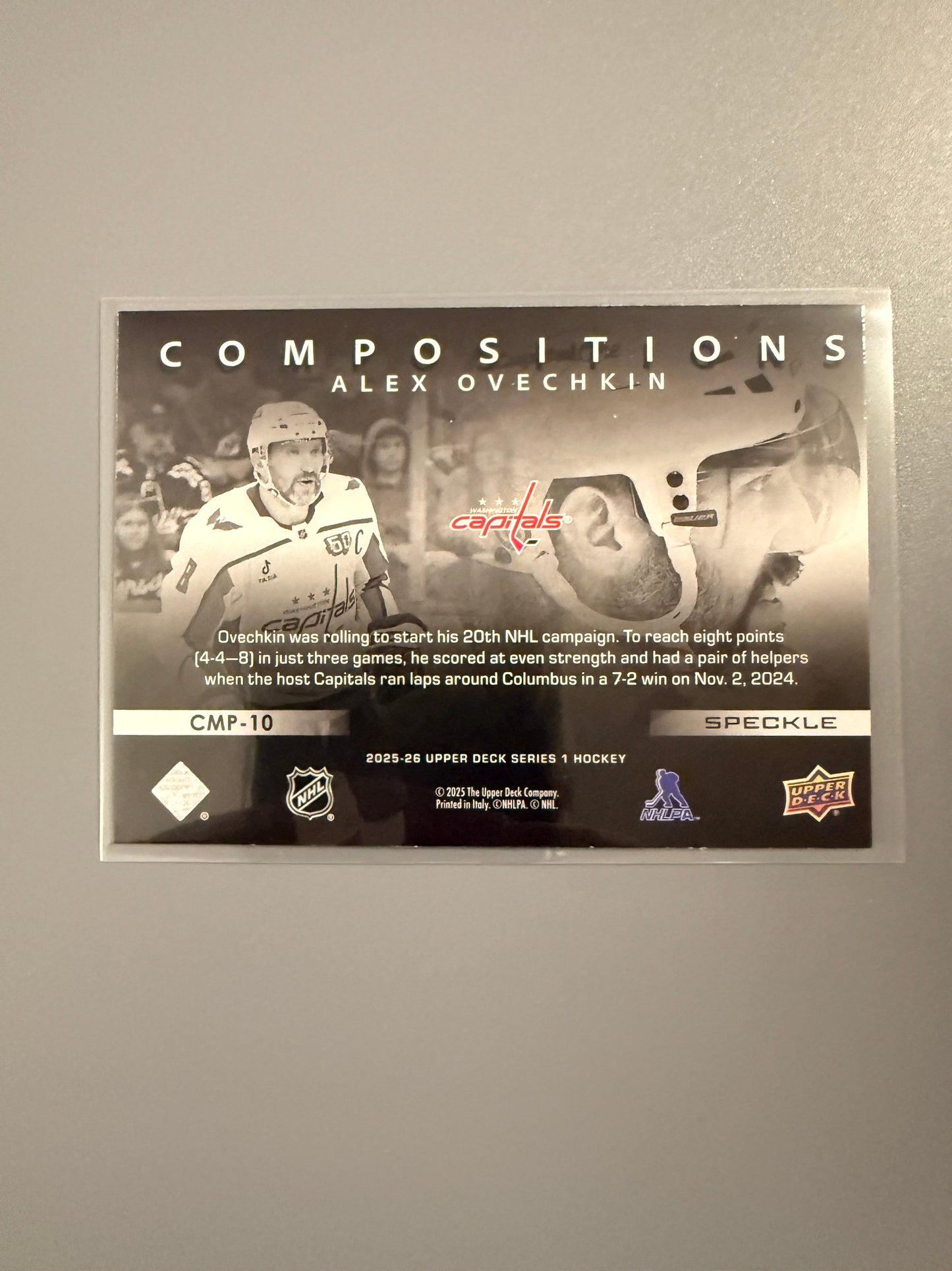 2025-26 Series One Compositions Speckled Variant Alex Ovechkin CMP-10 Capitals