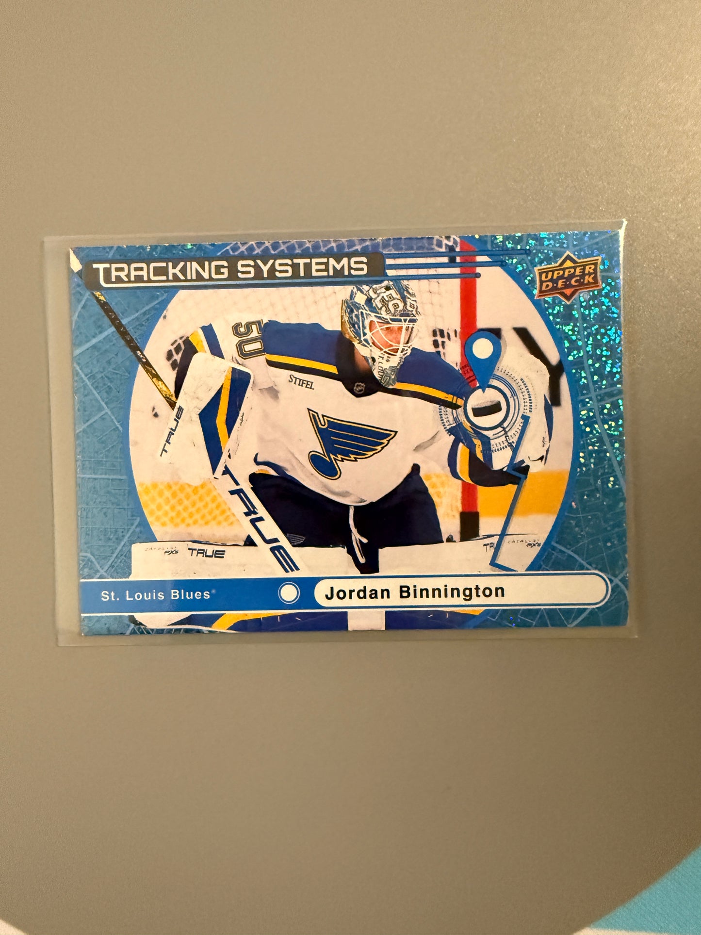 2025-26 Series One Tracking Systems Speckled Variant Jordan Binnington TS-25 Blues