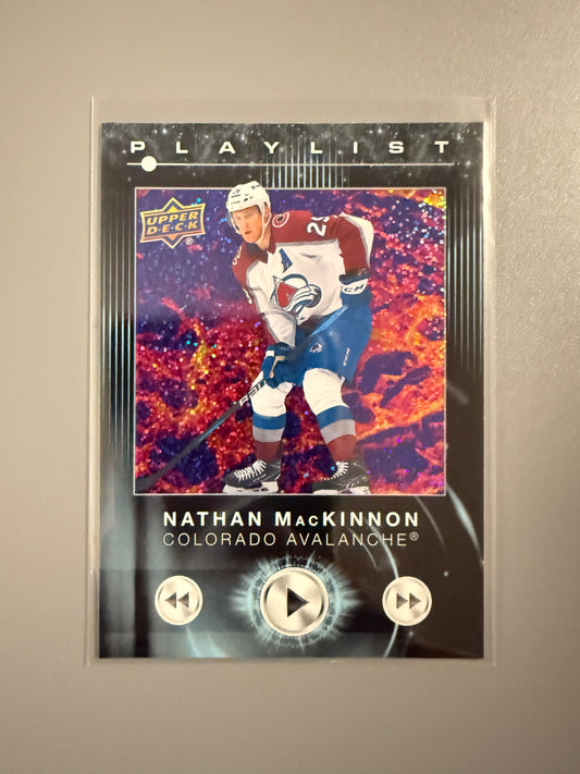 2024-25 Series Two Playlist Speckled Variant Nathan MacKinnon PL-1 Avalanche