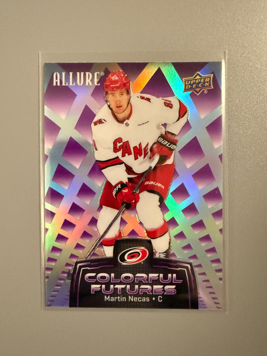 2024-25 Allure Colorful Futures Purple Martin Necas RC CF-9 Hurricanes