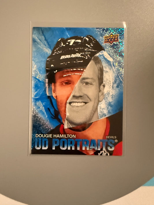 2025-26 Series One UD Portraits Speckled Variant Dougie Hamilton P-16 Devils