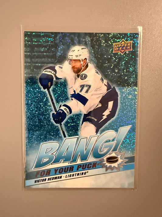 2025-26 Series One Bang For Your Puck Speckled Variant Victor Hedman BP-5 Lightning