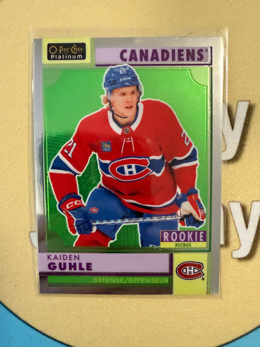 2022-23 O-Pee-Chee Platinum Kaiden Guhle Rainbow Rookie Montreal Canadiens