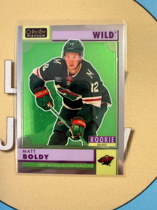 2022-23 O-Pee-Chee Platinum Matt Boldy Rainbow Rookie Minnesota Wild