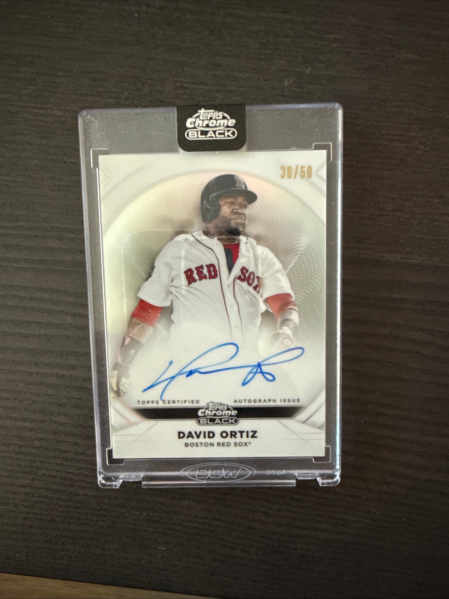 2025 Topps Chrome Black David Ortiz ivory Autograph (36 0f 50) IVA-DO