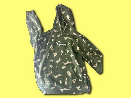 Supreme Olive Russian Camo Box Logo Hooded Sweatshirt (FW21)